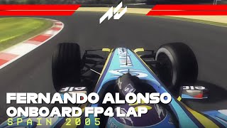 F1 2005 Spain FP4 | Fernando Alonso Onboard | #assettocorsa