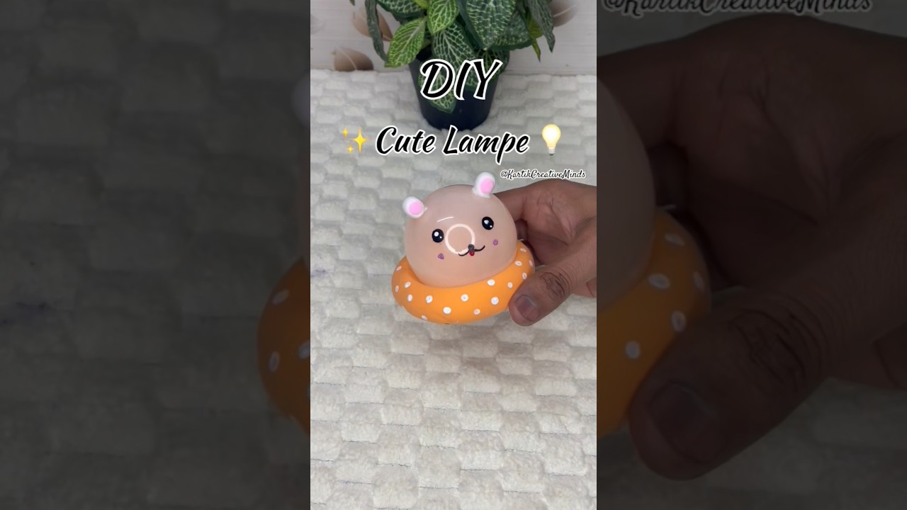 DIY Cute Lamp Using Old Bulb || 