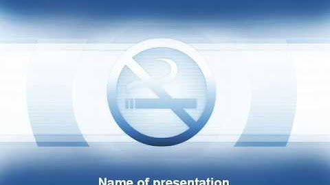 Stopping Smoking PowerPoint Template by PoweredTemplate.com