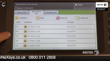 MAC OSX Driver Releasing Secure Print - Xerox  78 Series C8030 C8035 C8045 C8055 C8070 C8090