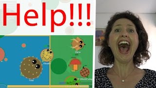 Mom SCREAMS!!! Playing Mope.io