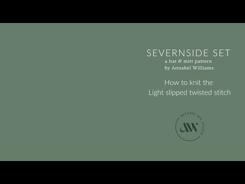How to knit a Left Slipped Twisted stitch