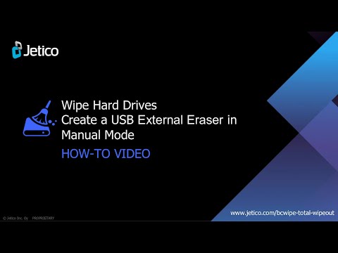 How to Create a USB External Eraser in Manual Mode - video from Jetico