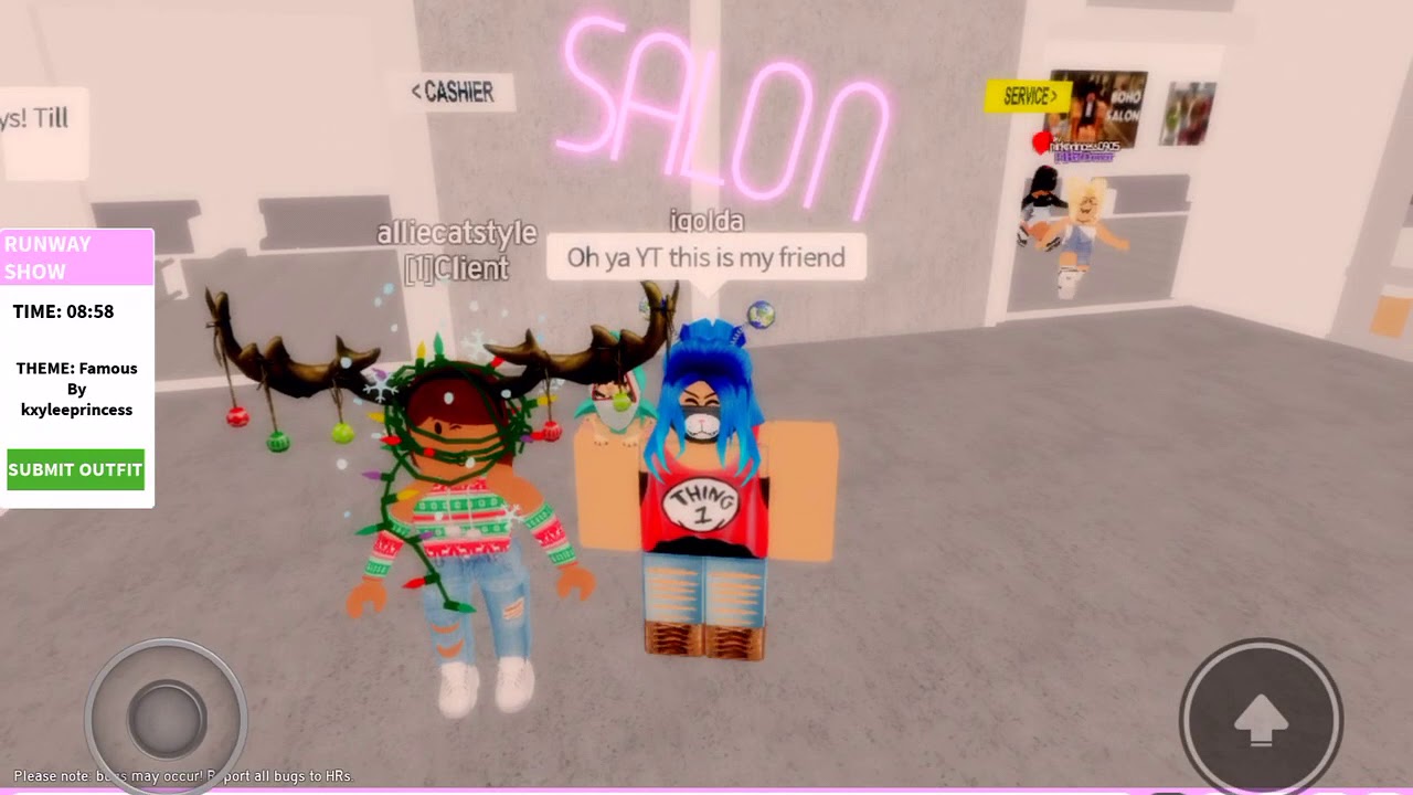 Playing Again On Roblox Boho Salon Youtube - how to get a job at boho salon on roblox youtube