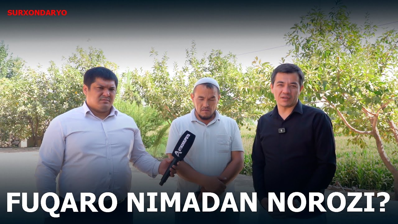 SURXONDARYO VILOYATIDA FUQARO NIMADAN NOROZI?|