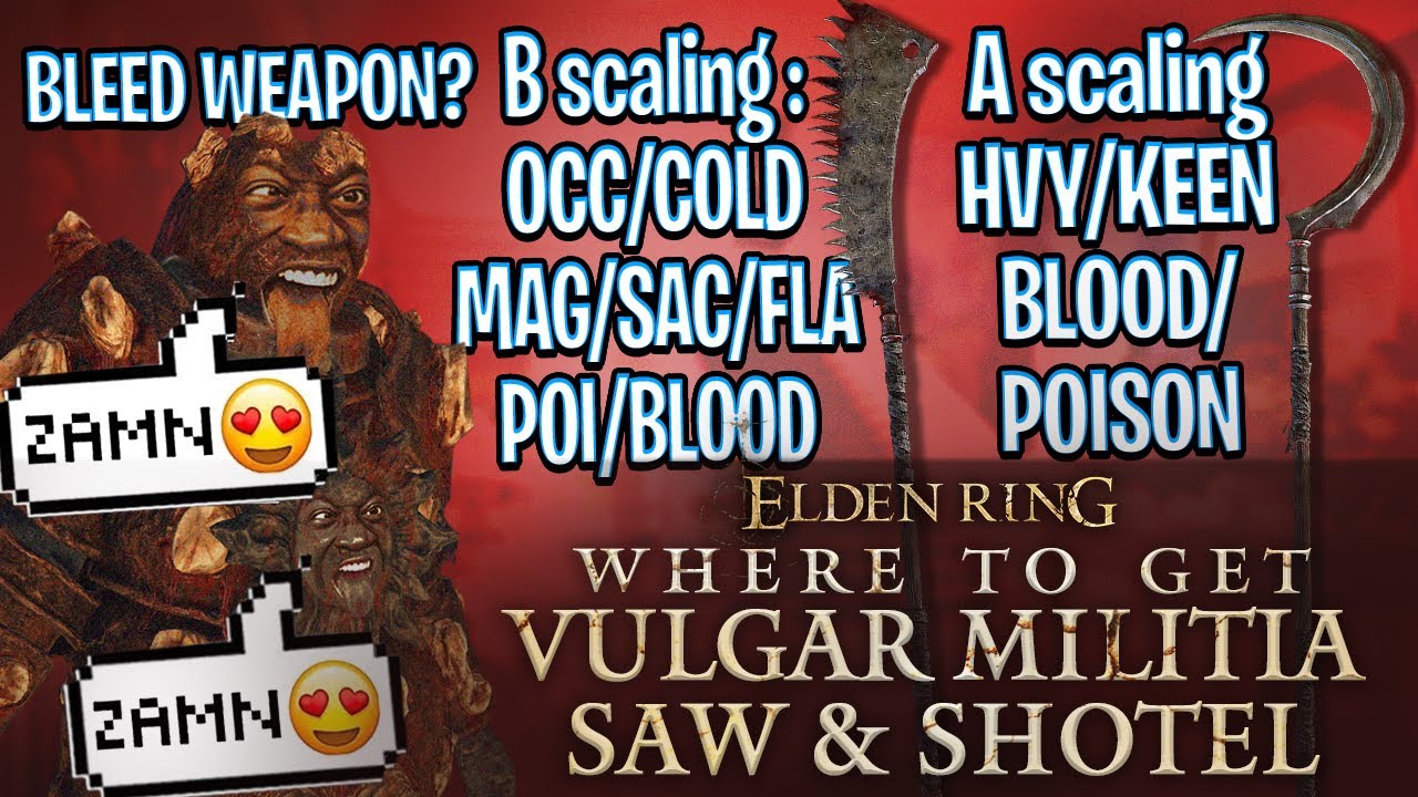 Vulgar Militia Shotel & Vulgar Militia Saw Location Elden Ring YouTube