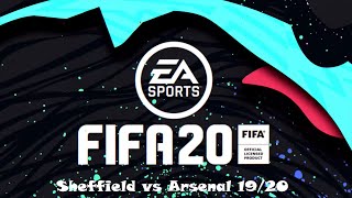 Sheffield United vs Arsenal | FA Cup Quarter Final Simulation with Fifa 20 19\/20 28\/6\/2020