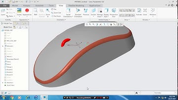 MOUSE SURFACE DESIGN IN CREO 4.O/3.0/2.0