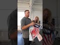 Justin Gaethje checks out his official UFC Freedom 250 Fight Kit for the first time! #ufcwhitehouse