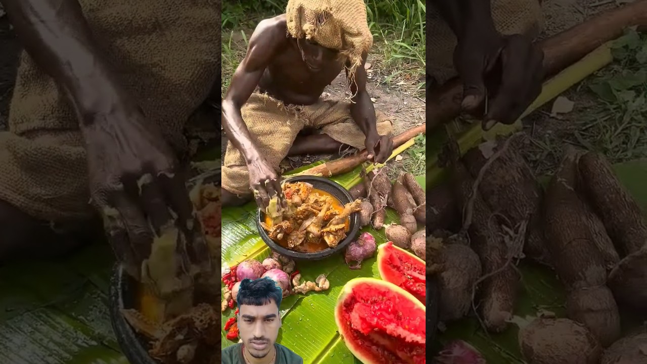 Today Lunch,😋‼️traditional Meal 😋😲 very delicious food, Enjoying#culture #africa #wildlife #shorts