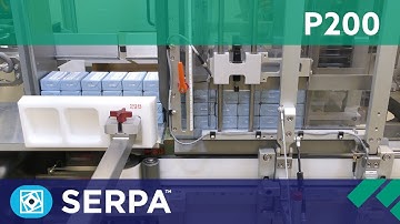 P200 Side Load Case Packer running bars of soap with case labeler