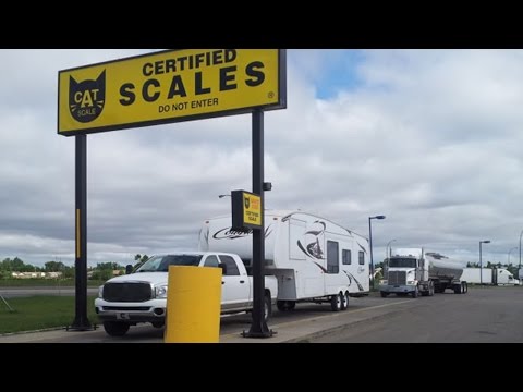America by RV: CAT Scales Certified Weight of Our Rig
