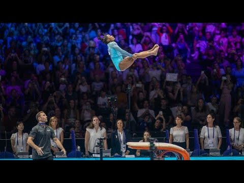 Simone Biles has 5th skill named after her as she nails Yurchenko double pike vault at world...