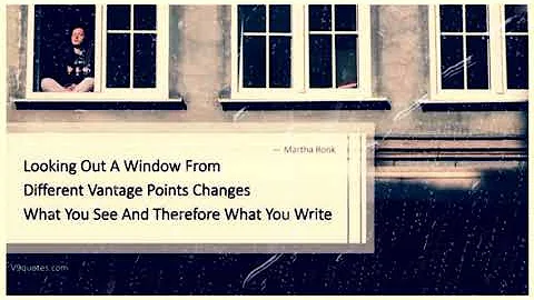 Quotes About Window By Martha Ronk / Window Quotes