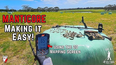 IT JUST GOT EASY👌 Using Minelab Manticore Metal Detector 2D Mapping Screen!
