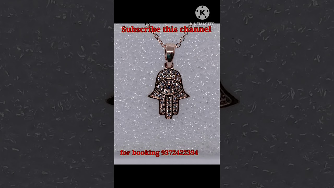 Hamsa hand pendant necklace.