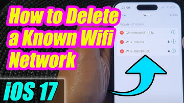 iPhone iOS 17: How to Delete a Known Wifi Network