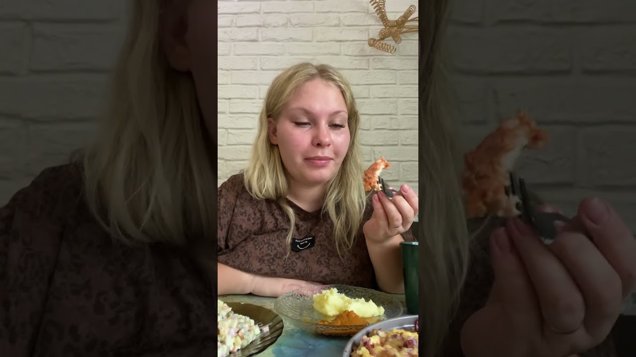 РАЗГОВОРЧИКИ/праздничный обед и ужин/решка,мясо,салатик #еданакамеру#мукбанг#МарфА