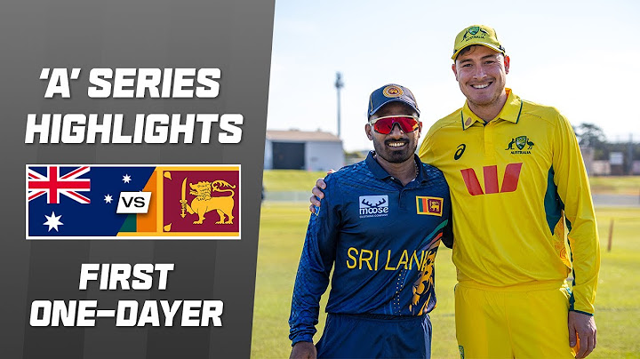 Australia A v Sri Lanka A  Highlights | First One Day Match