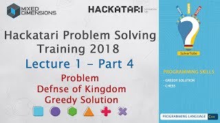 Problem Defense of Kingdom N log N Solution | Hackatari Problem Solving Training 2018 - Day 1 Part 4