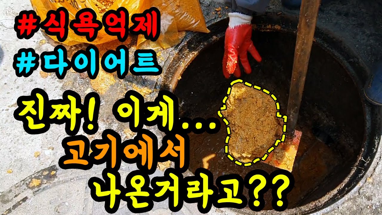 정육식당 맨홀 막힘, 굳은 기름 5포대 제거 현장 영상 썸네일