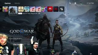 Playing God of War Ragnarok