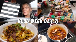 Dietitian&#39;s Massive Grocery Haul! Sephora Sale Picks + Cooking &quot;Marry Me&quot; Short Rib Pasta Together!