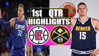 Los Angeles Clippers vs Denver Nuggets 1st QTR HIGHLIGHTS | April 4 | 2024 NBA Season