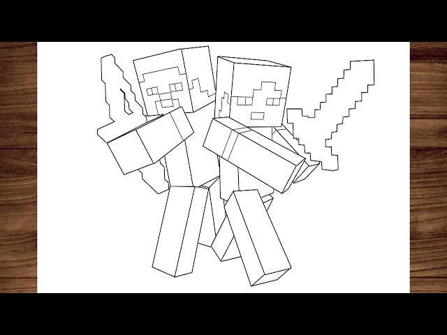 Como Desenhar um Personagem do Minecraft: 13 Passos