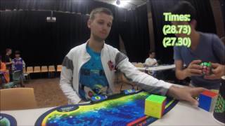 29.78 4x4 average - Mats Valk @ Sydney championships 2016
Not good, not bad. Slightly dissapointed about the two 32s.
Times: 28.73, (27.30), (32.55), 28.53, 32.07 = 29.78
Cube used: QiYi WuQue 4x4. Get yours here now: https://thecubicle.us/qiyi-wuque-p-8004.html
My facebook page: www.facebook.com/mats.cubing
QiYi MoFangGes Facebook page: https://www.facebook.com/mofanggecube.. 29.78 4x4 average - Mats Valk @ Sydney championships 2016