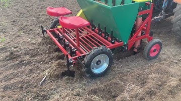 5 rows automatic garlic - onion planter