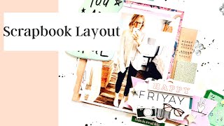 SCRAPBOOK LAYOUT PROCESS USING CRATE PAPER “ALL HEART” /// BeeBee Crafts Collaboration