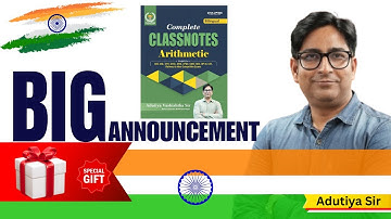 UP POLICE  RE EXAM / SSC | BIG ANNOUNCEMENT | MATHS BY ADUTIYA SIR #uppolice #ssc