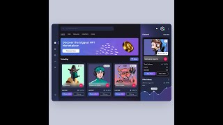 NFT Marketplace Website | Wireframe to 3D UI Design | Rish Designs | Figma and Spline