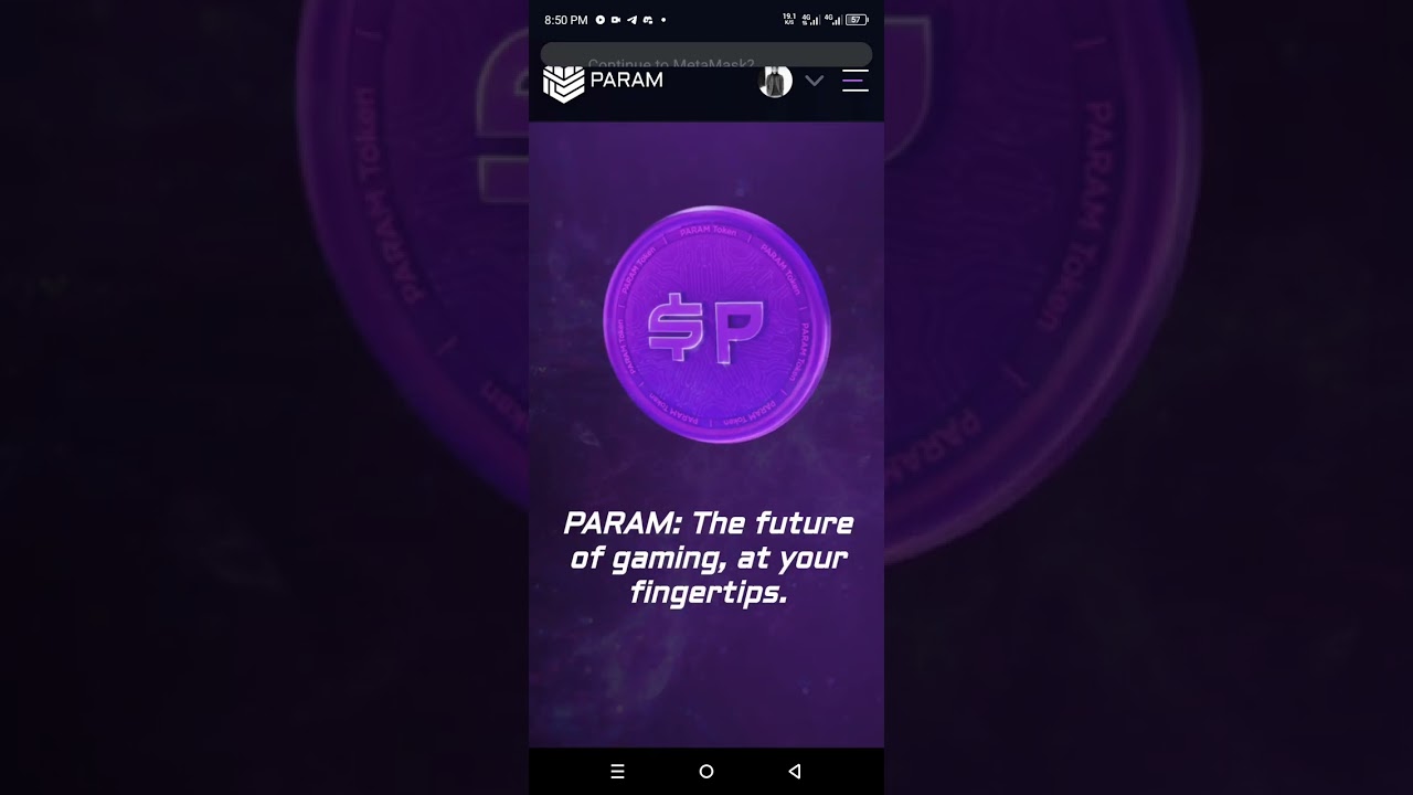 YADDA AKE CONNECT PARAM GAMING DA METAMASK CIKIN SAUKI👇