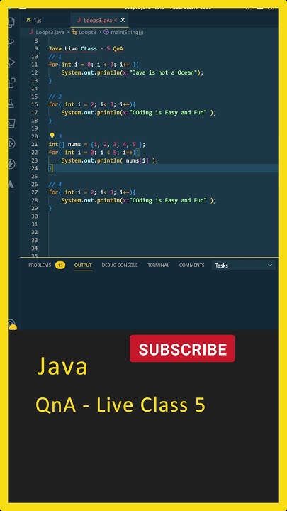 Java For Loop QnA (Live Class - 5), Java Interview Questions and ...