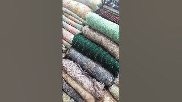 HANDWORK FABRICS !! DESIGNER NET EMBROIDERY 🪡 #shortsfeed #dress #fashion #lahengacholi #shorts