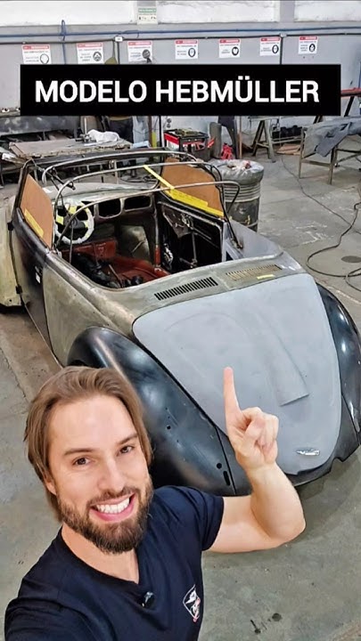 Veja mais um exemplar do raro Fusca Hebmüller sendo fabricado aqui na TROCAR! ❤️😍✨️🇧🇷