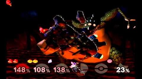 Super Smash Bros Melee Debug Menu Fun - 6-Players on Brinstar Depths