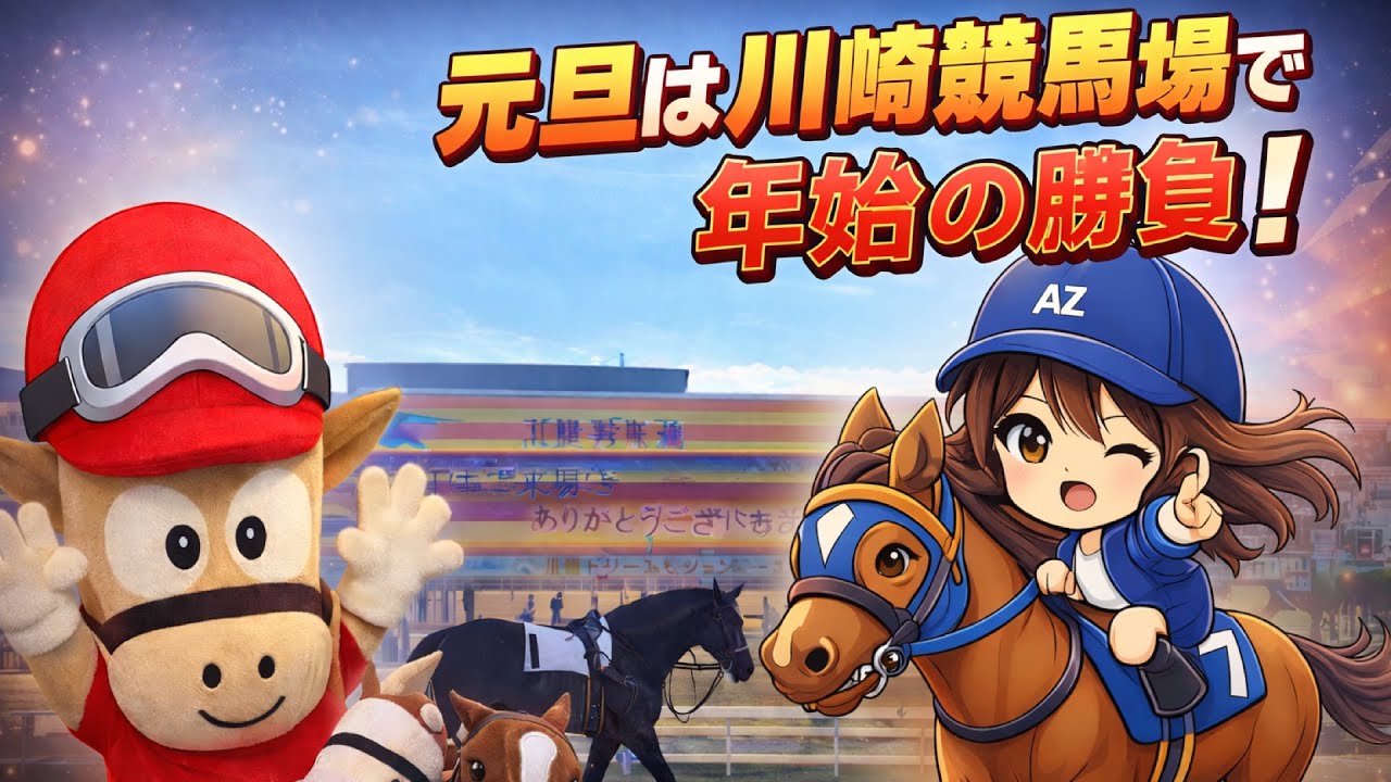 【川崎競馬】元旦から本気で馬券買う女🐎【競馬女子】