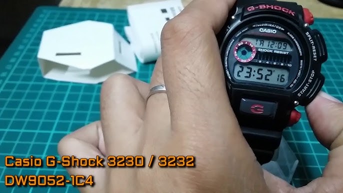 Casio G-SHOCK 3230 / 3232 DW9052 | How to Set TIME and DATE - YouTube