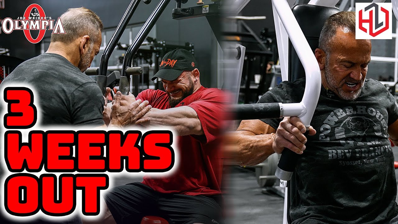 Hunter x Lee Labrada Olympia Push Day -  Old School Training | 3 Weeks Out