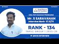 Mr. S Saravanan | RANK 134 TNPSC GROUP I OTGP 2025-26 | Mock Interview | KingMakers IAS Academy