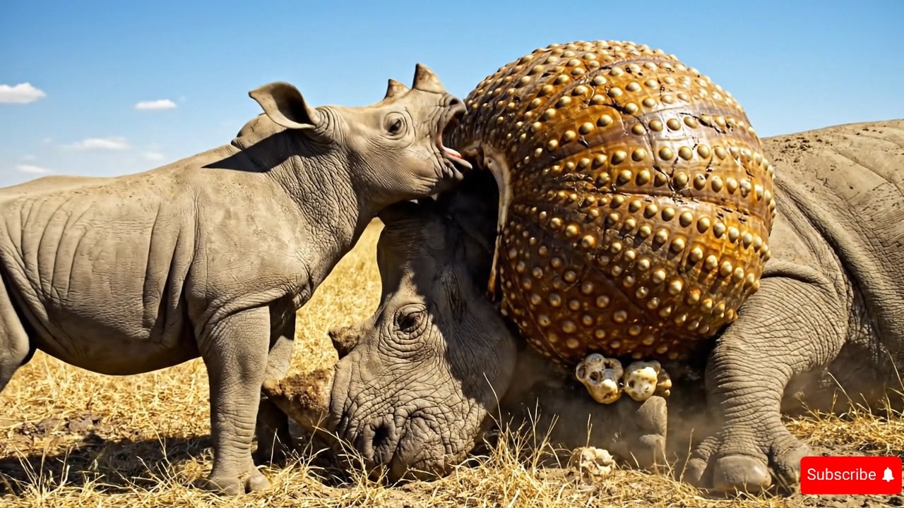 Animal rescue stories: Rhino rescued from giant snail shell