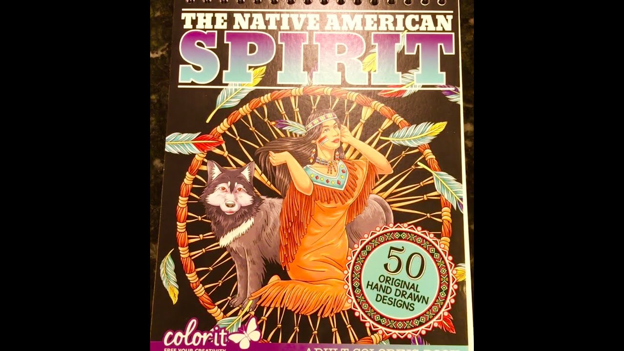Native American Spirit Coloring Book By Color It - 