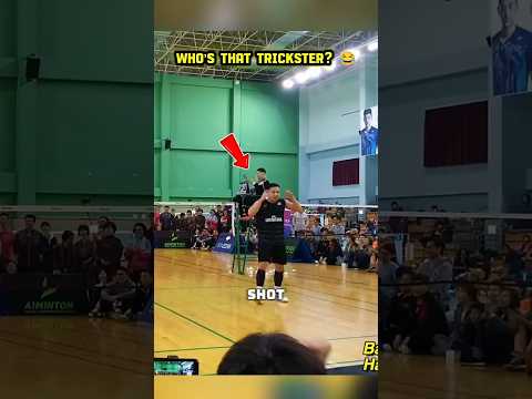 😂 WHO'S THE REAL TRICKSTER ON COURT?! 🏸🤣 | Badminton Funny Moments #Shorts