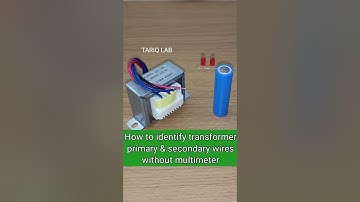 Transformer testing without multimeter