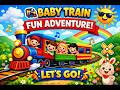 Baby Train Adventure 🚂 | Kids Fun Train Song | Nursery Rhymes for Children