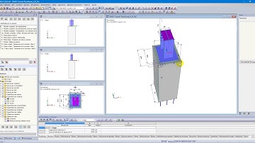 Dlubal Latinoamérica - RFEM5. Conexiones. Placa base parametrica. Bloques estructurales.