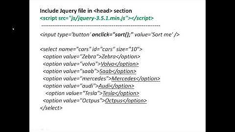 Using jquery sorting select options JavaScript